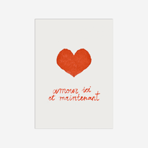 Carte postale - Julie Adore - Amour - 14,8 x 10,5 cm - Made in France