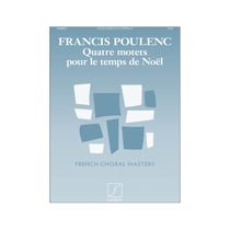 Partition musicale Salabert - Quatre Motets Pour Le Temps De Noël - Francis Poulenc - Chant