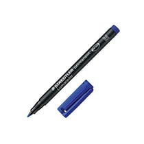 Lot de 10 marqueurs permanents STAEDTLER Lumocolor 317M pointe ogive 1 mm - Bleu