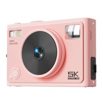 Appareil Photo Numérique 5K 72MP WiFi Zoom 18X Auto Focus Pour Étudiants Rose 2 YONIS