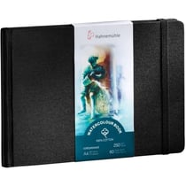 Carnet aquarelle - Watercolour book - 100% coton - 250g/m² - 30 feuilles grain fin - Paysage - A4 - Hahnemühle