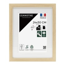 Cadre photo 24x30 cm Milan brut avec passe-partout 18x24 cm