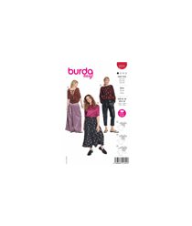 Patron Burda 5771 - Blouse femme du 34 au 48 taille n°FR 34-46