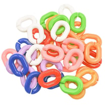 MégaCréa DIY - Perles grosses mailles vives 1,8 x 2,3 cm 40 pièces