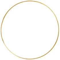 Cercle nu en métal, d 40 cm, doré, 1 pièce