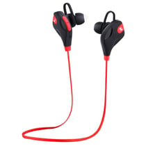 Ecouteurs Bluetooth Sans Fil Stéréo Avec Micro Et Contrôle Vocal Pour Smartphone Rouge YONIS