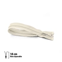 Fermeture éclair Z53 - moulée 6mm Non séparable - 18 cm