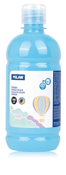 Bouteille gouache 500 ml bleu clair pastel