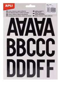 LETTRES NOIR  50mm. PTE