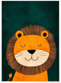 Affiche Lion apaisé | A3 : 29,7x42cm