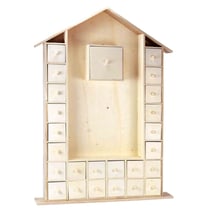 Très grand Calendrier de l'avent DIY en bois 66,5 cm
