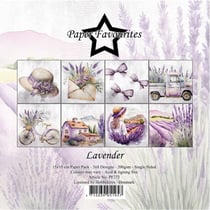 24 papiers scrapbooking 15 x 15 cm Paper Favourites LAVENDER