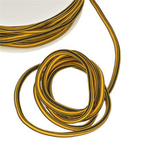 Bobine 25m Cordon carré  4 mm Jaune