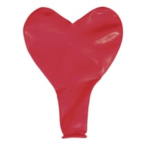 Ballons en latex, Coeur, ø30cm, rouge classique, 8 pces
