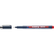 Feutre fin 0,25 mm - EDDING - Rouge - Gamme 1800