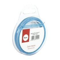 Ruban organdi, 7 mm, rouleau 10 m, turquoise