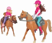 Poupée Cavalières Et Chevaux - Wdk Partner