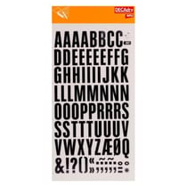 Lettres Transfert Noir 24mm Très grande taille