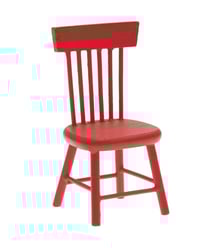 Chaise miniature - Rouge - 4,5x4x8,5cm - Rico Design Rouge