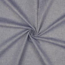 Tissu Lin Coton Lurex uni Bleu chiné