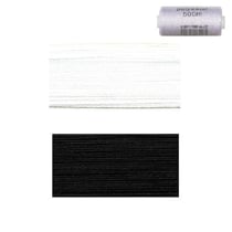 Lot de 2 bobines 500m fil polyester (Blanc/noir 579-999)