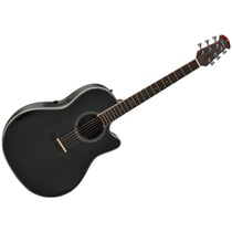 Ovation Pro Series Custom Balladeer - Guitare électro-acoustique - Épicéa de Sitka massif - Noir
