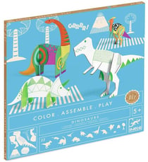 Colorie assemble et joue DIY Dinosaures - Djeco
