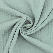 Coupon de tissu en double gaze de coton - Laize : 130 cm