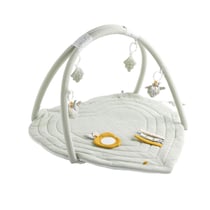 Tapis d'éveil 78x78cm en coton vert tilleul