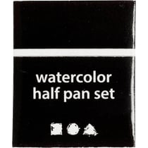 Aquarelles Art, ½-pan, dim. 10x15x20 mm, noir, 1 pièce