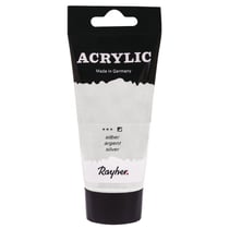 Acrylic, argent, Peint.acrylique d'artistes, tube - 75ml