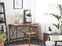 Bureau MDF Marron foncé FUTON - Beliani