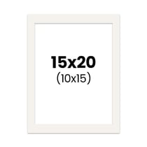 Passe-partout - Blanc cassé - 15x20cm - Photo 10x15cm - Pour cadre - Encadrement