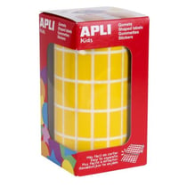 Apli Agipa - Gommettes rouleau Rectangle 2x1cm Jaune x 3 540