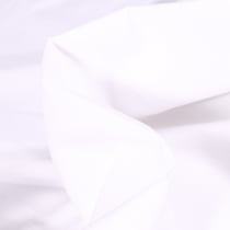 Tissu Popeline de coton mercerisé uni Elise Blanc