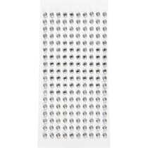 Pierres de strass, d 5 mm, argent, 144 pièces/ 1 Pq.