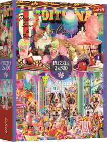 Puzzle 500 pièces - 2 Puzzles - Amis Moelleux - Trefl