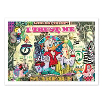 Affiche 50x70 cm - Scarface Scrooge All star - Pablo Costa