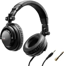 Hercules HDP DJ45 : Casque fermé pour DJ – Pliable, écouteurs pivotants et câble de 2m/6,5’
