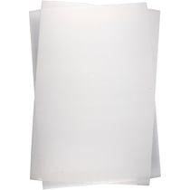 Feuilles de plastique thermorétractable, feuille 20x30 cm, ép. 0,3 mm, brillant transparent, 100 flles/ 1 Pq.