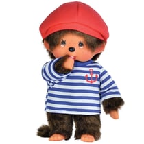 Bandai - 20073 - peluche - monchhichi garçon marin