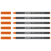Lot de 6 feutres de coloriage pointe moyenne 2 mm - EDDING - Orange - 1300
