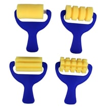 Rouleau mousse fantaisie 7 cm 4 pièces