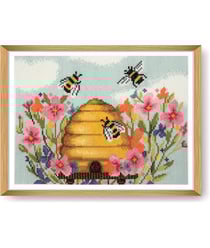 Kit de Point de Croix Abeilles 36x36 cm – Trimits Abeilles