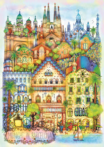 Puzzle 1000 pièces - Miclassiqueit À Barcelone - Trefl