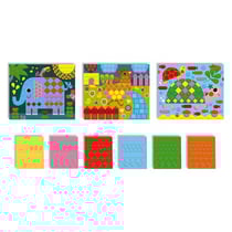 Kit mosaiques animaux 3 tableaux - janod - j07899 - les ateliers du calme