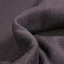 Tissu Sweat envers doudou uni Noir