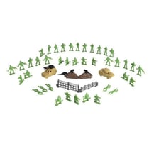 Set militaire soldier force 50 pieces - soldats + véhicules + accessoires - figurines