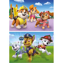 Puzzle pat patrouille : marcus chase zuma stella liberty everest et rocky 2 x 20 pieces - clementoni 24800