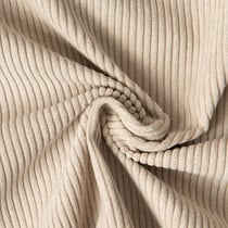 Tissu Velours d'ameublement côtelé Emy uni Beige